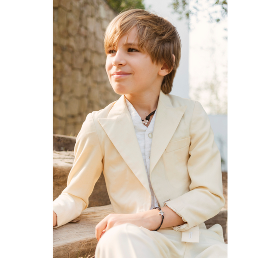 Collar Cruz lisa en cordiño