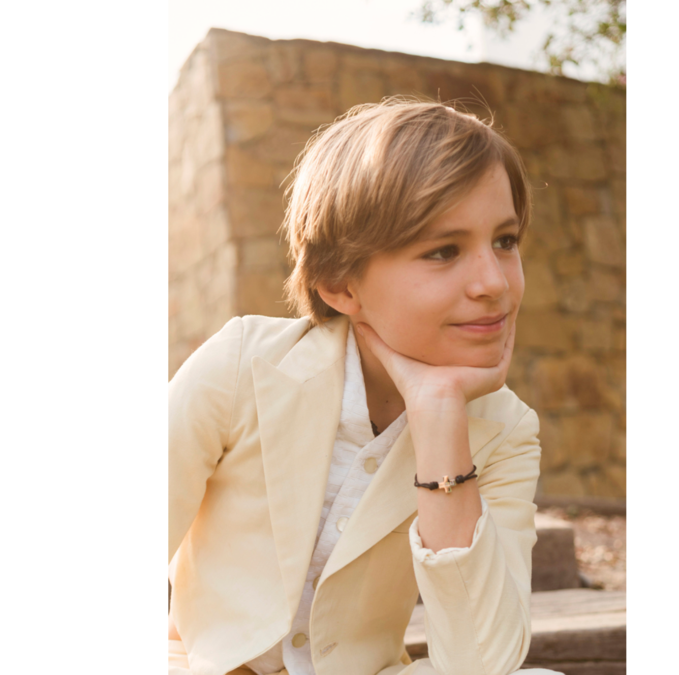 Pulsera Cruz en cordiño