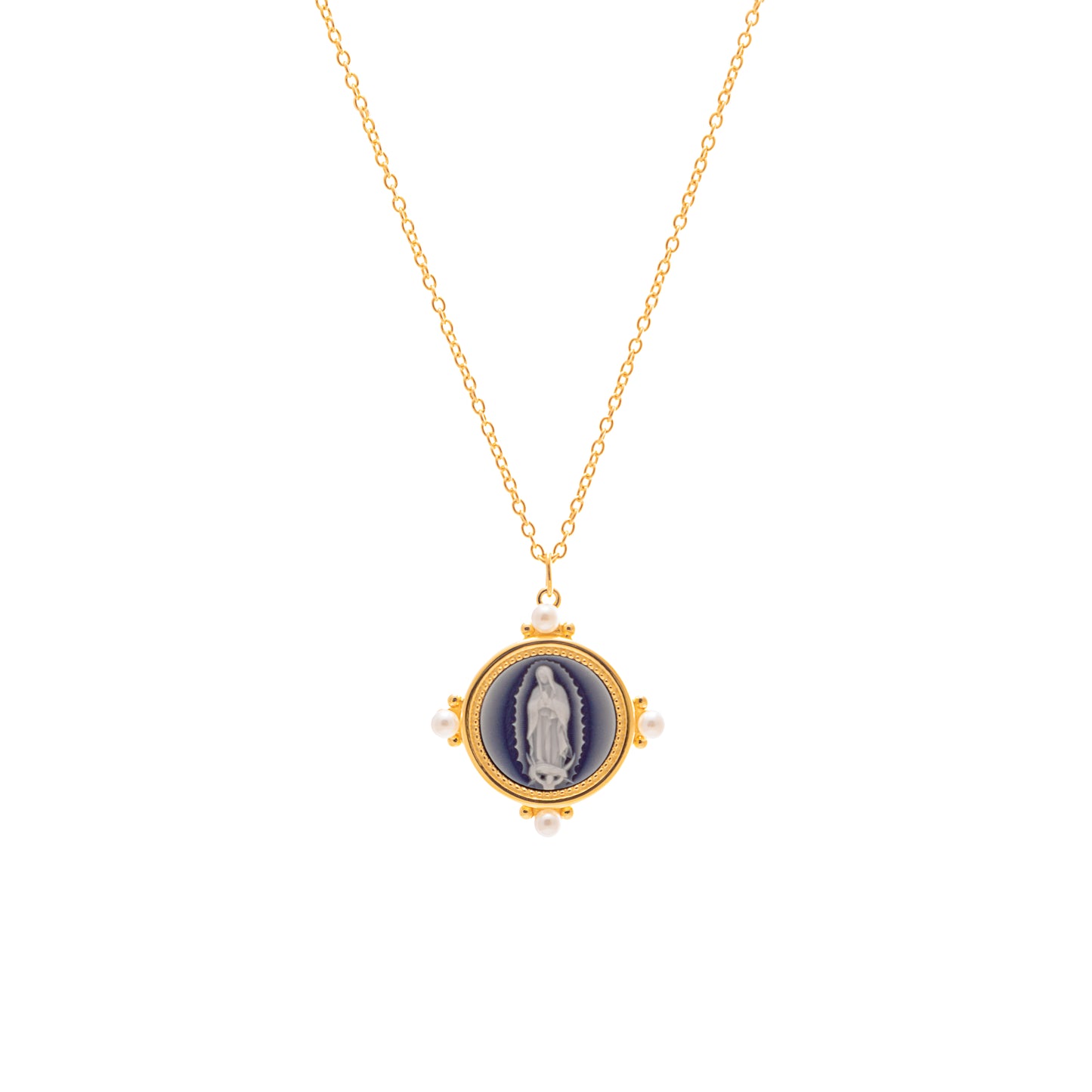Medalla Virgen de Guadalupe Camafeo